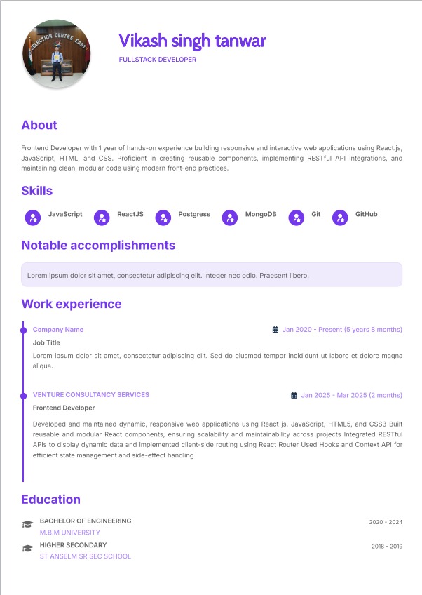 Build My CV