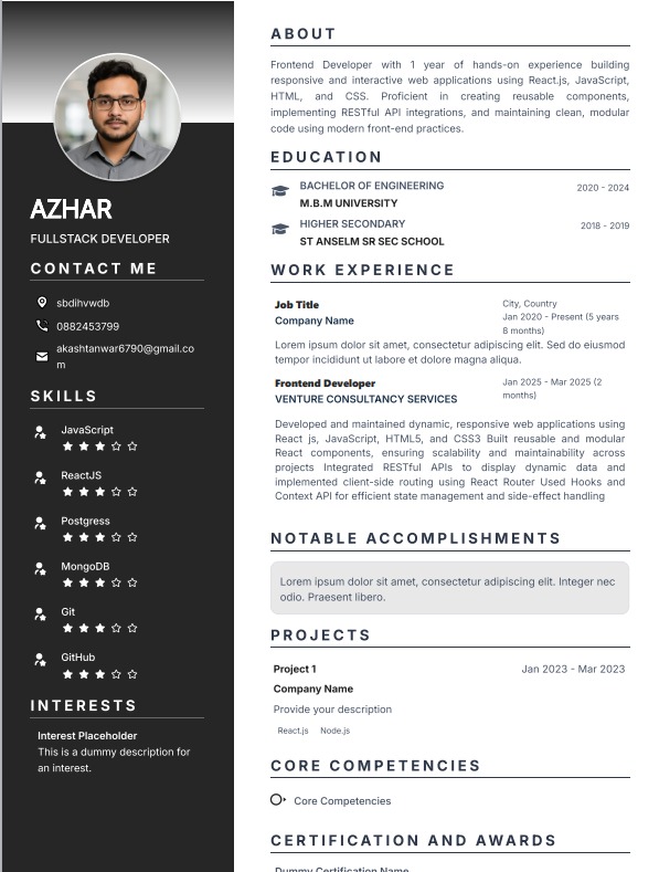Build My CV